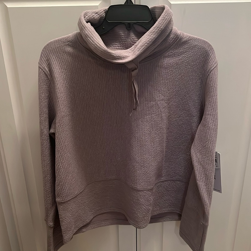 RBX Active Cowl Neck Sweatshirt Tunic Light Purple Medium NWT Reebok